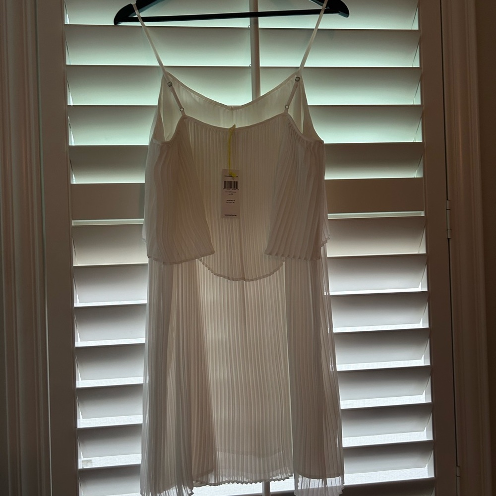BCBGeneration White Pleated Dress